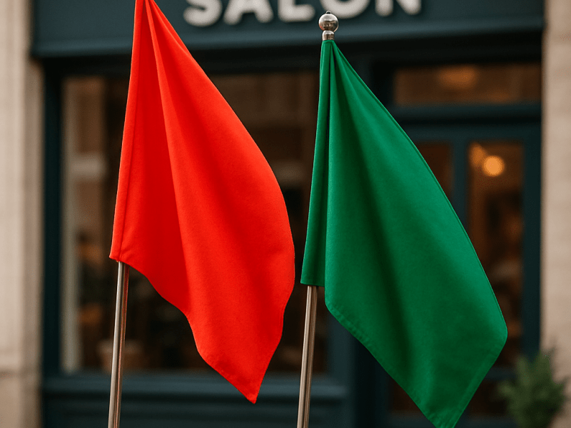 Avoiding Red Flags in Salon Workplaces (and Green Flags to Look For&nbsp;Instead)